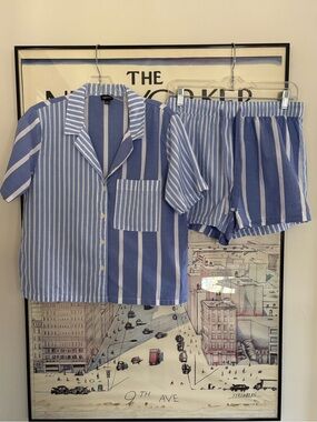 Gap Body short Pj’s set  in mixed stripes size Small